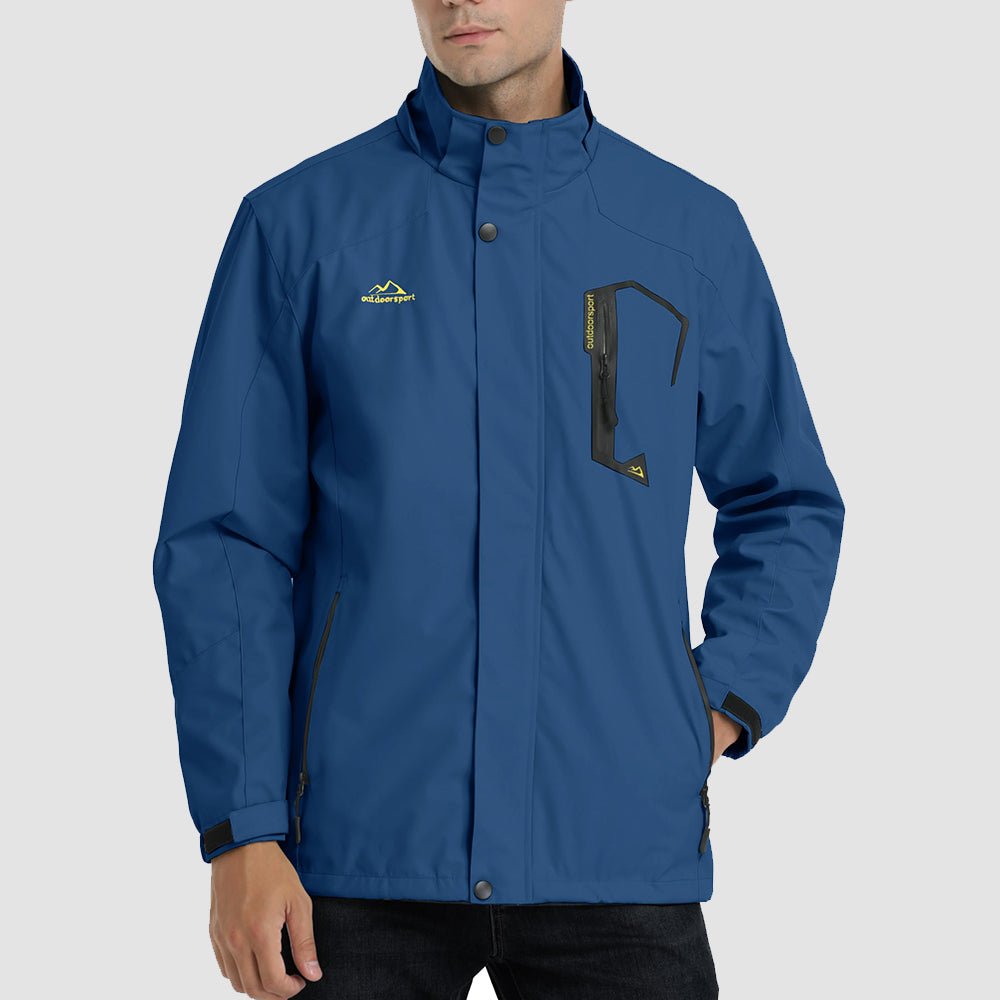 Veste de Pluie Homme Légère Imperméable à Capuche Amovible