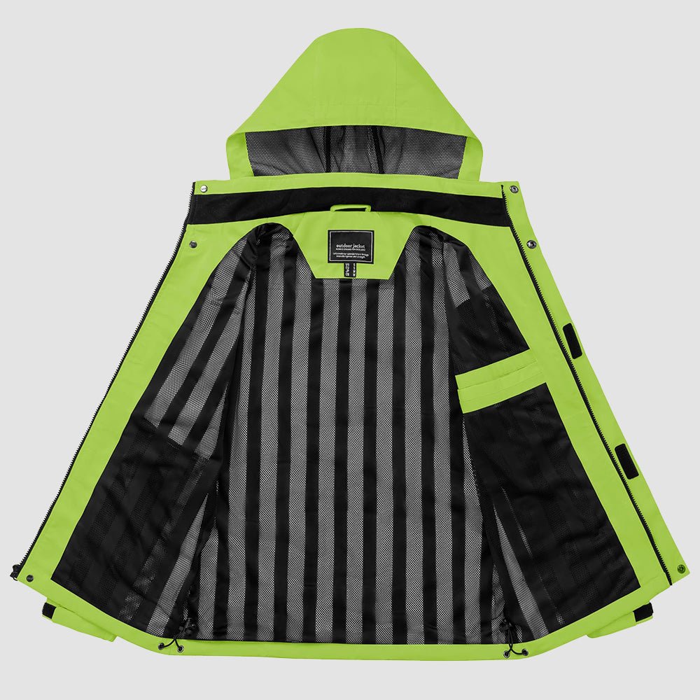 Veste de Pluie Homme Légère Imperméable à Capuche Amovible