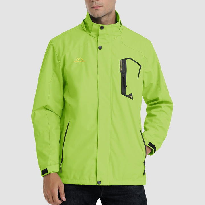 Veste de Pluie Homme Légère Imperméable à Capuche Amovible
