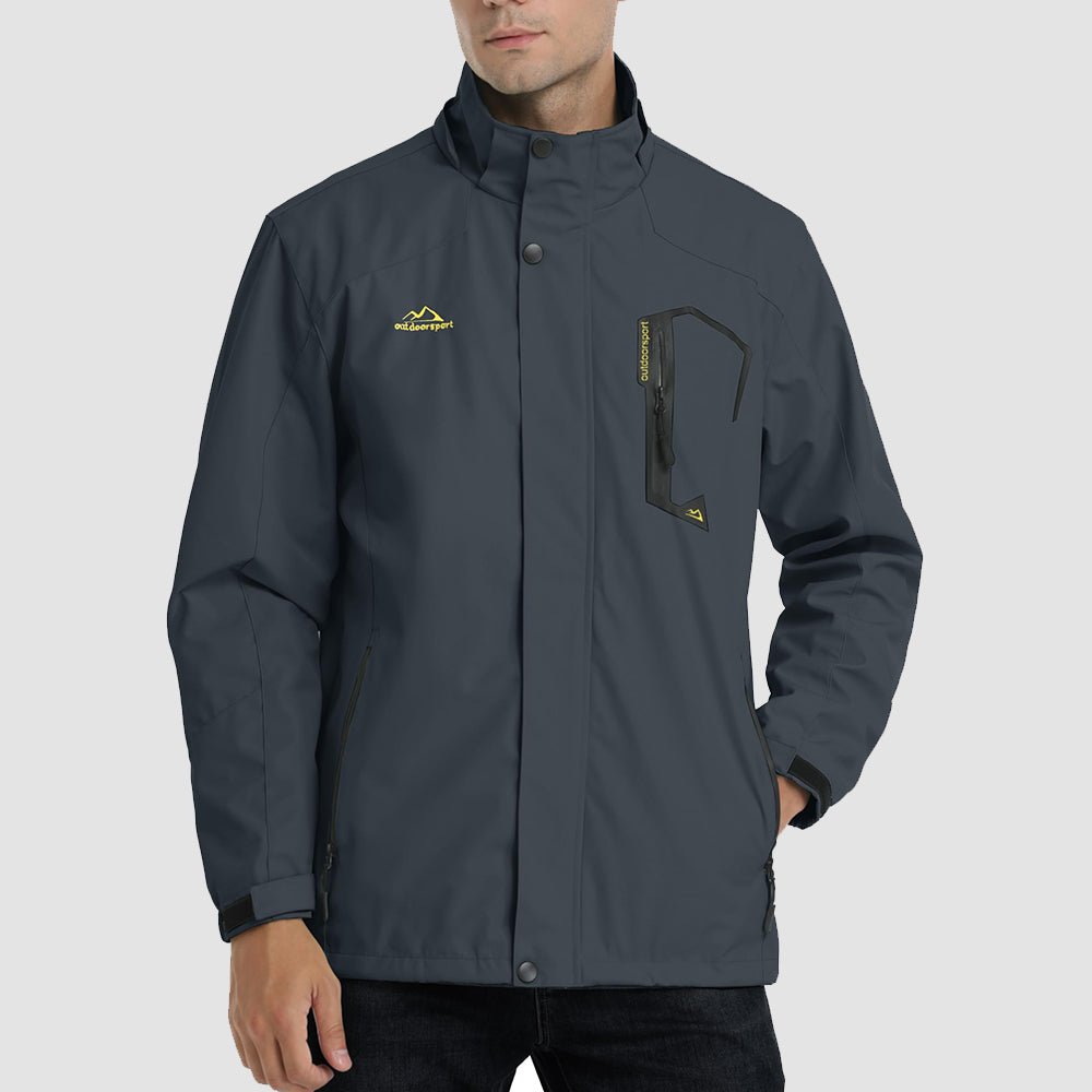 Veste de Pluie Homme Légère Imperméable à Capuche Amovible