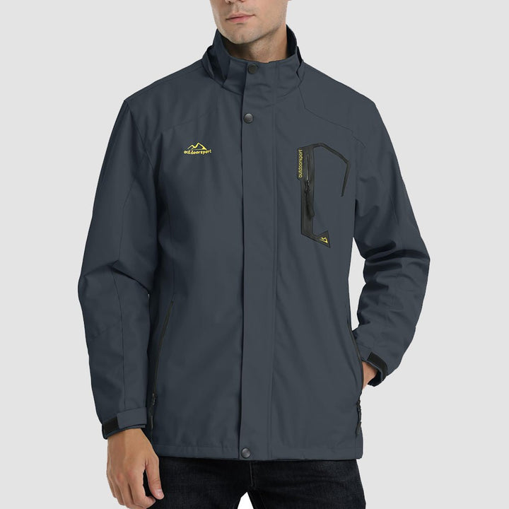 Veste de Pluie Homme Légère Imperméable à Capuche Amovible