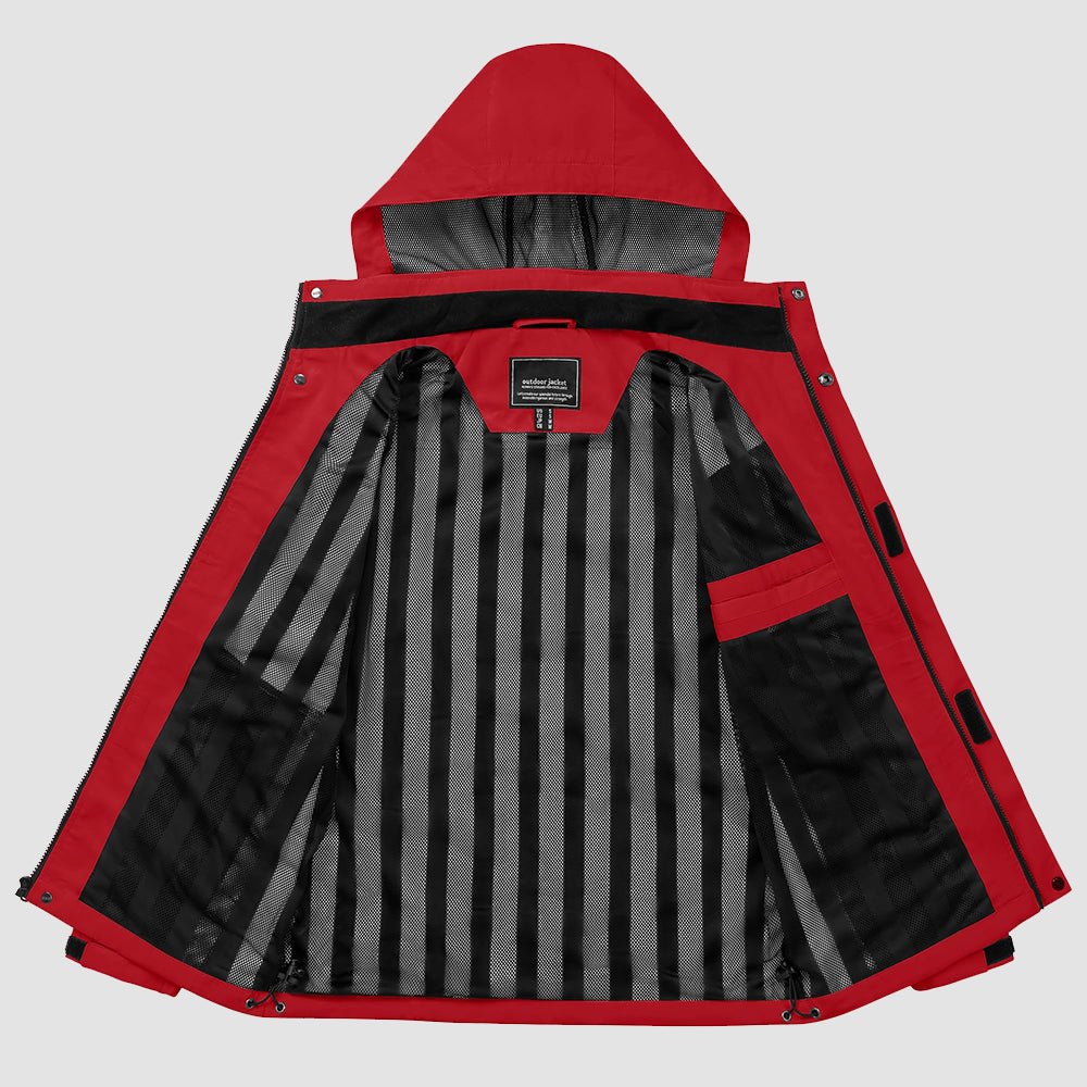 Veste de Pluie Homme Légère Imperméable à Capuche Amovible