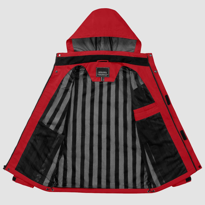 Veste de Pluie Homme Légère Imperméable à Capuche Amovible