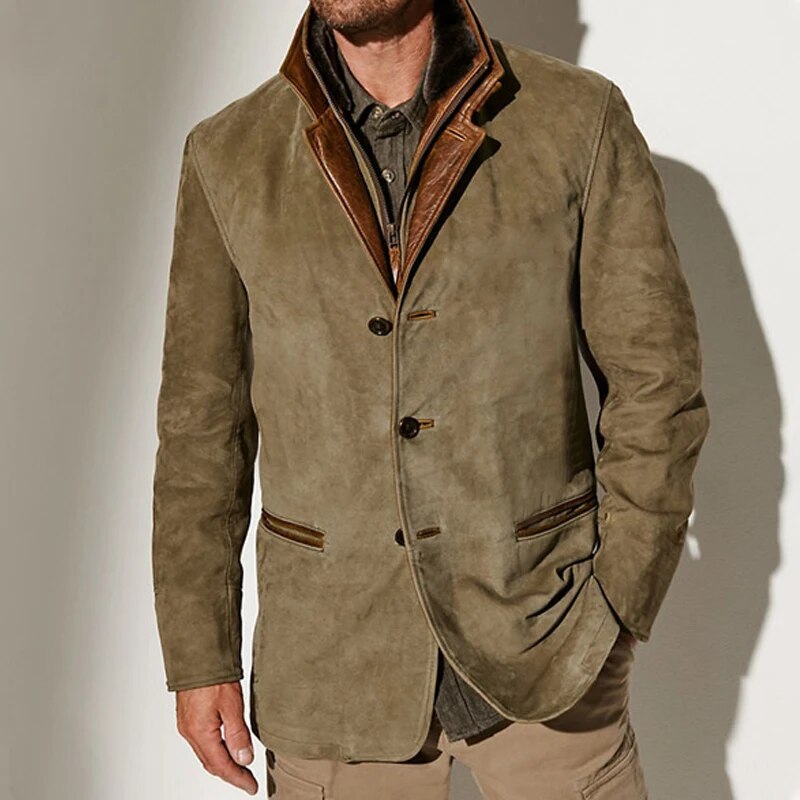 Veste Vintage Homme en Mélange de Laine