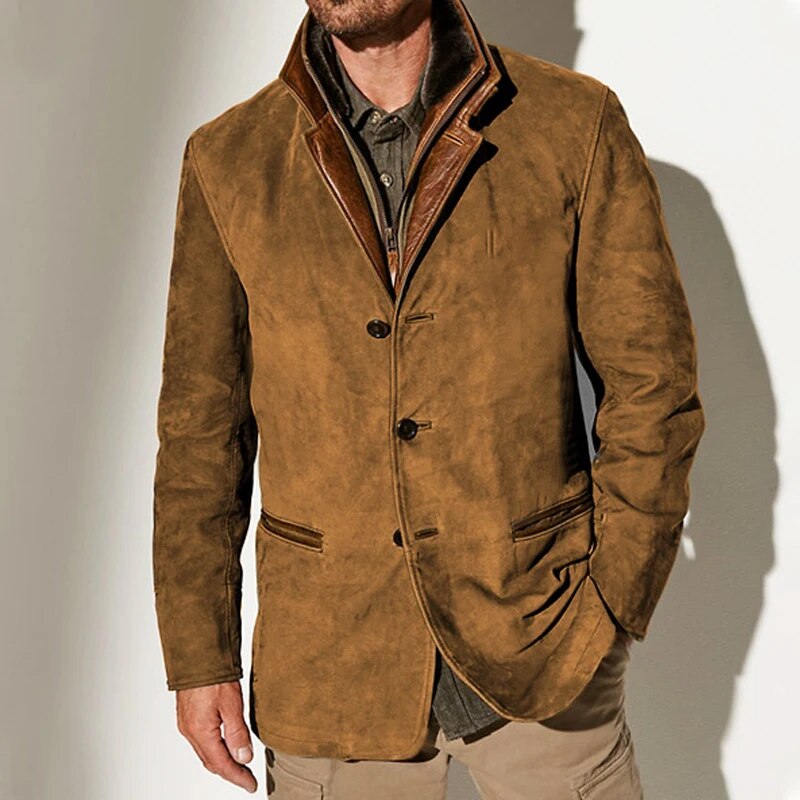 Veste Vintage Homme en Mélange de Laine