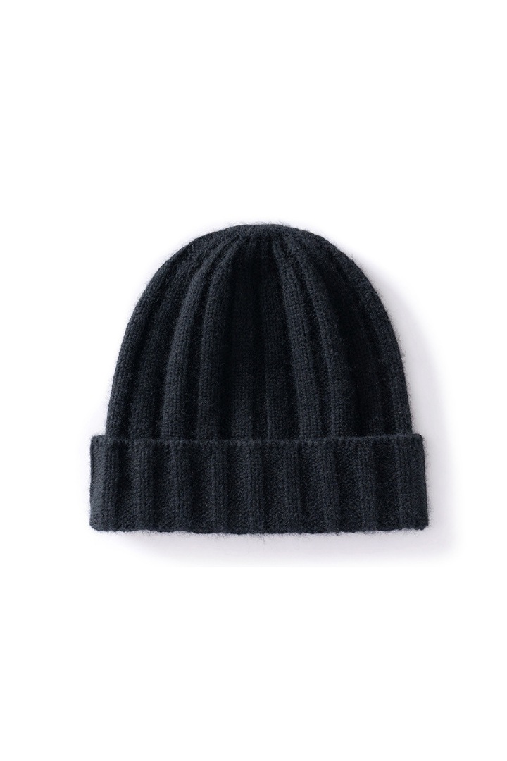 Women's Ribbed Cashmere Beanie