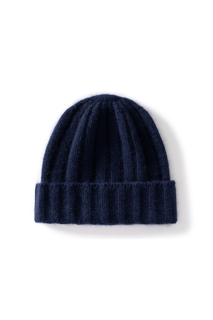 Women's Ribbed Cashmere Beanie
