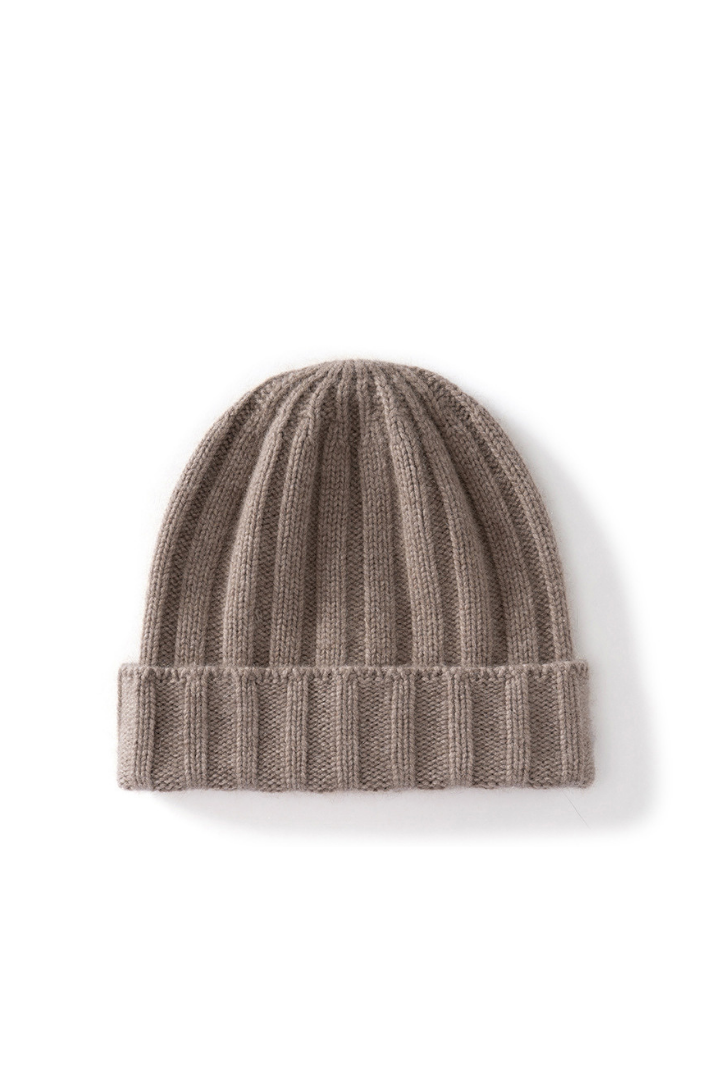 Women's Ribbed Cashmere Beanie