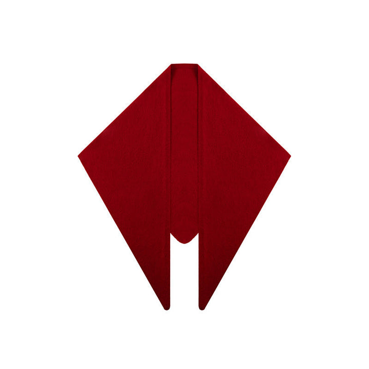 Women’s - Lambswool Triangular Scarf - Oversized Knitted Stole