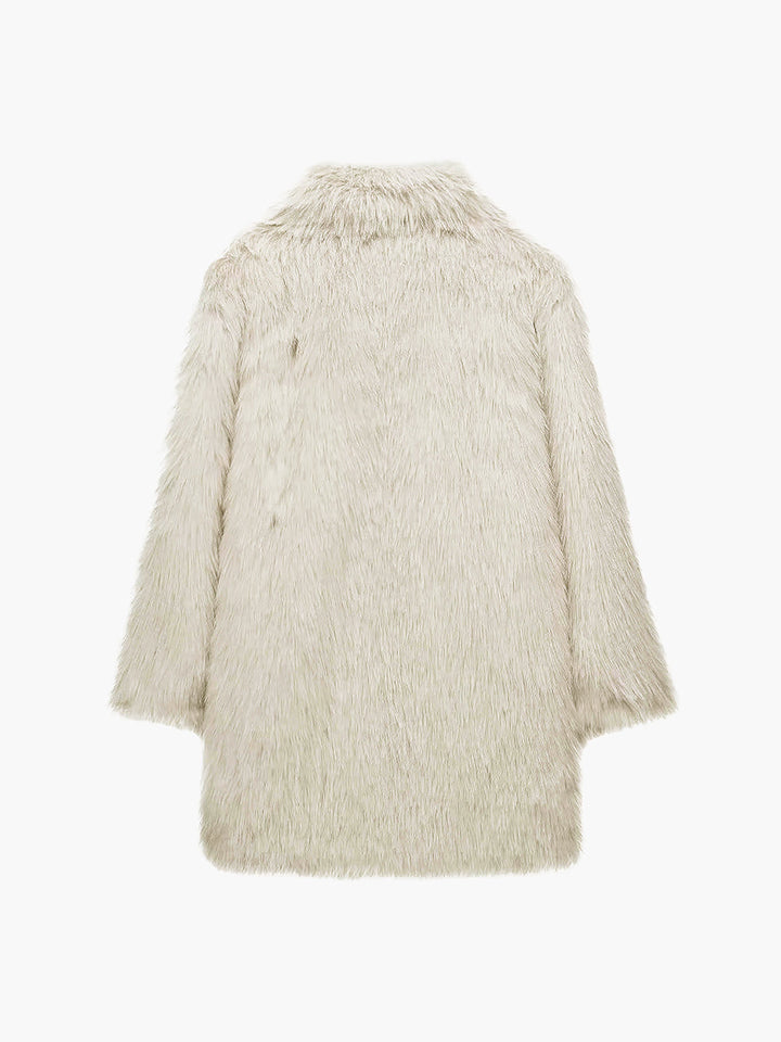 Women's Oversized Long-Pile Faux Fur Coat