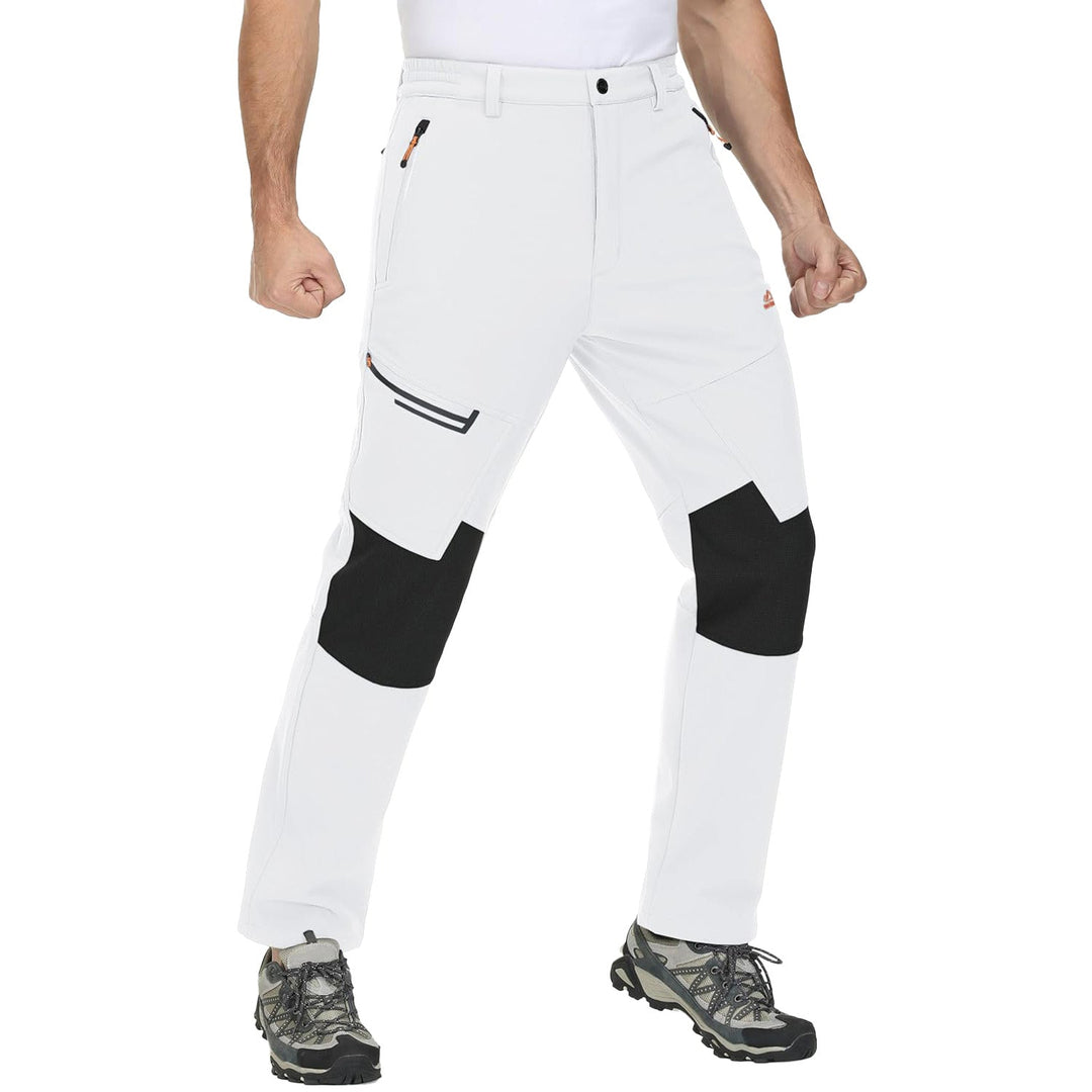Pantaloni da sci da uomo imbottiti in pile e idrorepellenti
