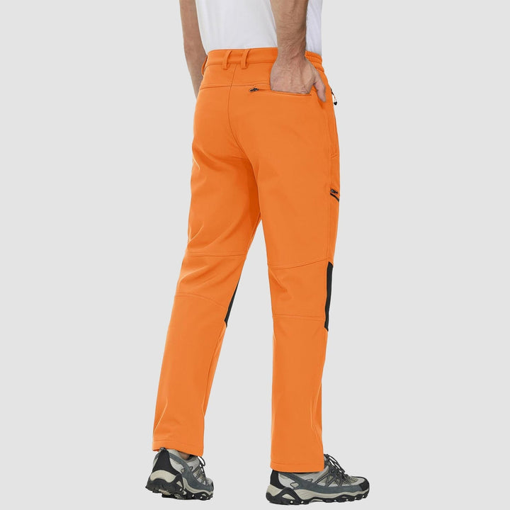 Pantaloni da sci da uomo imbottiti in pile e idrorepellenti