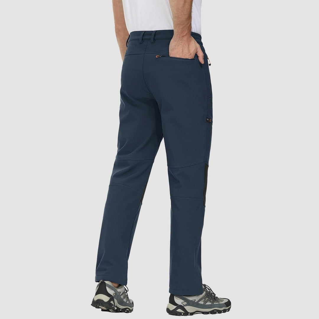 Pantaloni da sci da uomo imbottiti in pile e idrorepellenti
