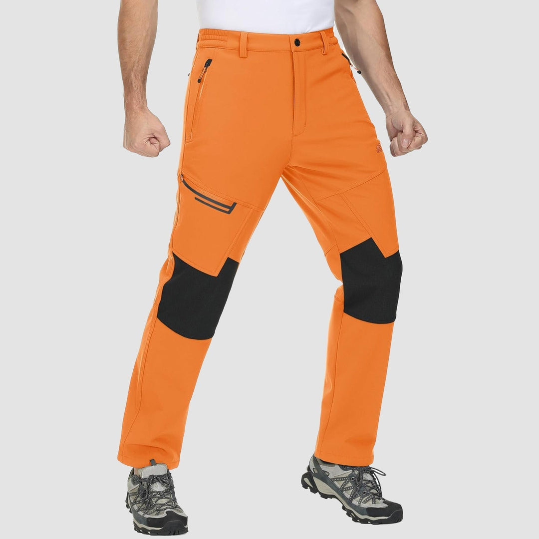 Pantaloni da sci da uomo imbottiti in pile e idrorepellenti