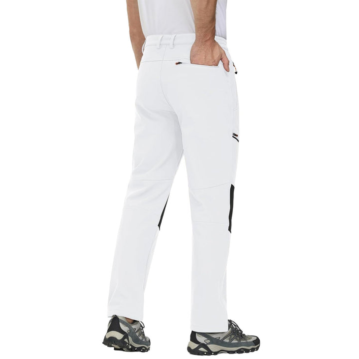 Pantaloni da sci da uomo imbottiti in pile e idrorepellenti