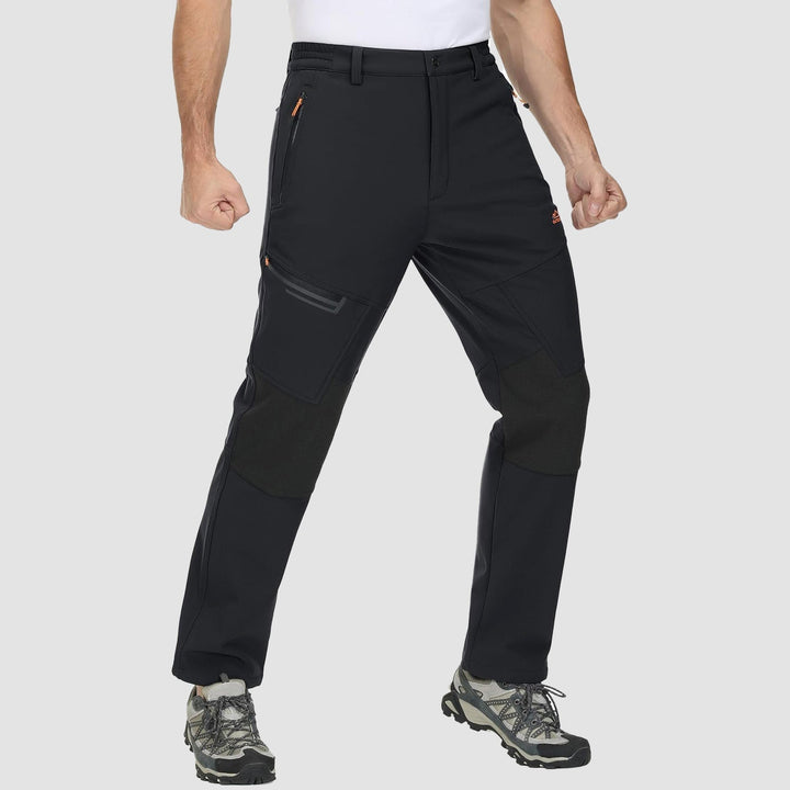 Pantaloni da sci da uomo imbottiti in pile e idrorepellenti
