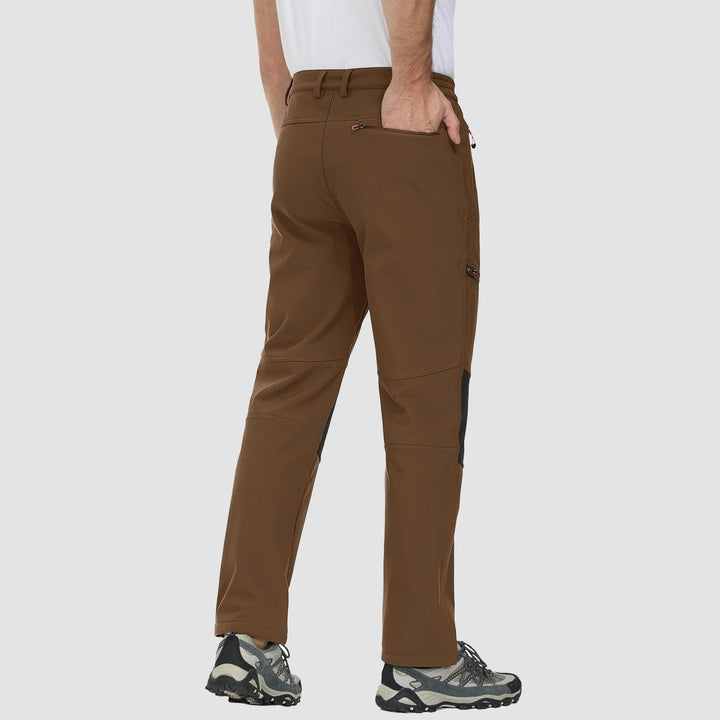 Pantaloni da sci da uomo imbottiti in pile e idrorepellenti