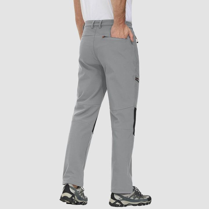 Pantaloni da sci da uomo imbottiti in pile e idrorepellenti