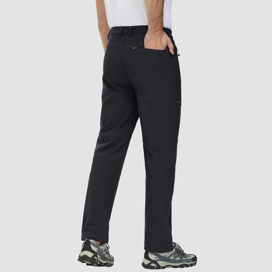 Pantaloni da sci da uomo imbottiti in pile e idrorepellenti
