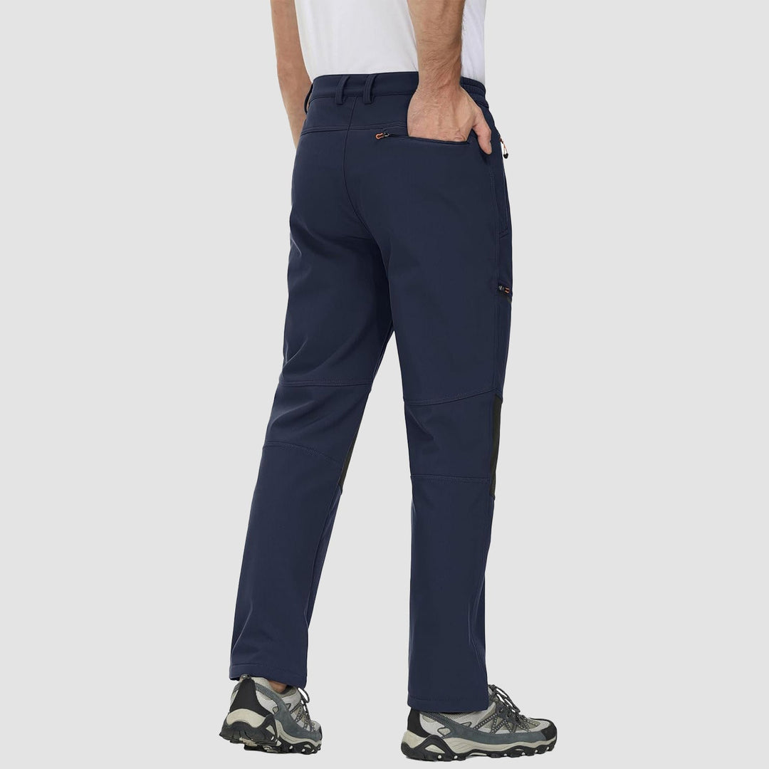 Pantaloni da sci da uomo imbottiti in pile e idrorepellenti