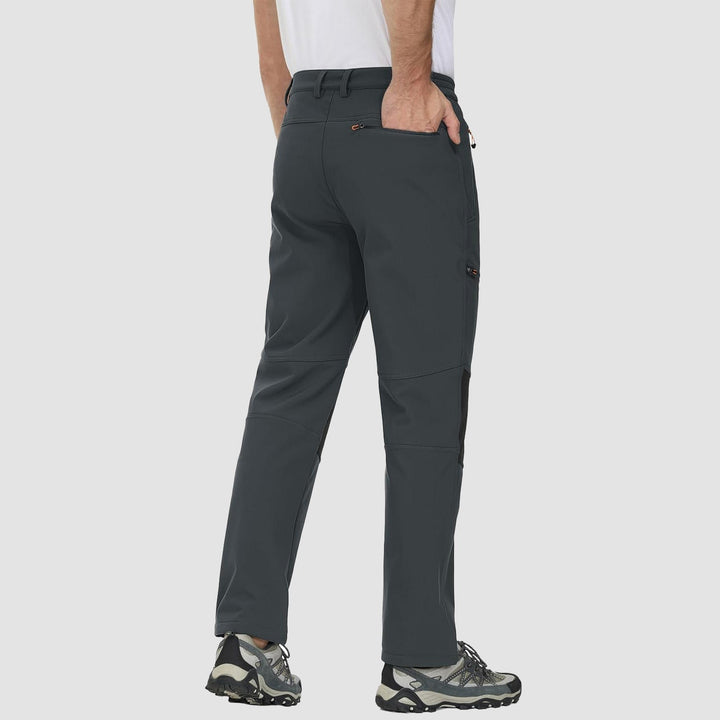 Pantaloni da sci da uomo imbottiti in pile e idrorepellenti