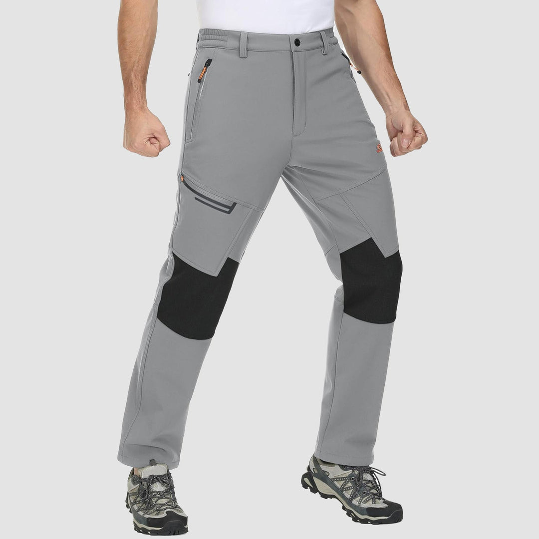 Pantaloni da sci da uomo imbottiti in pile e idrorepellenti