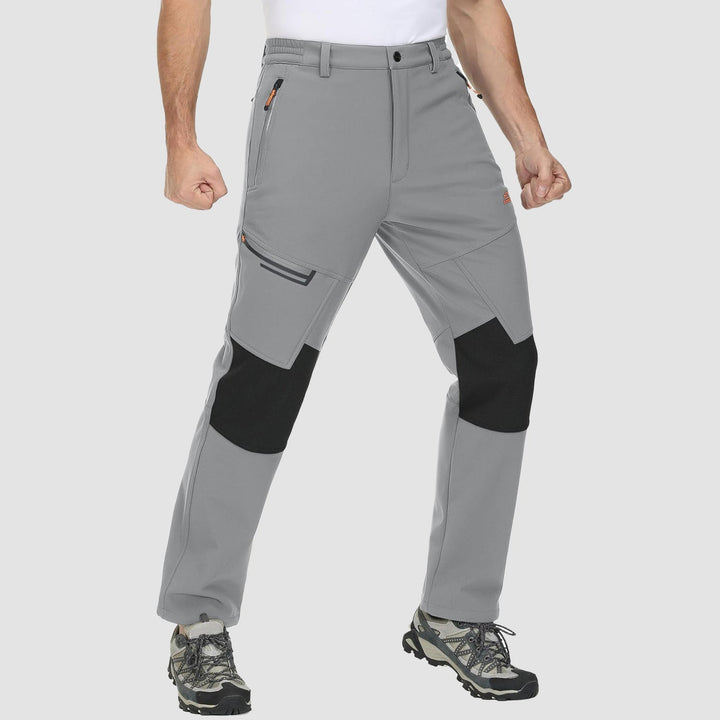 Pantaloni da sci da uomo imbottiti in pile e idrorepellenti