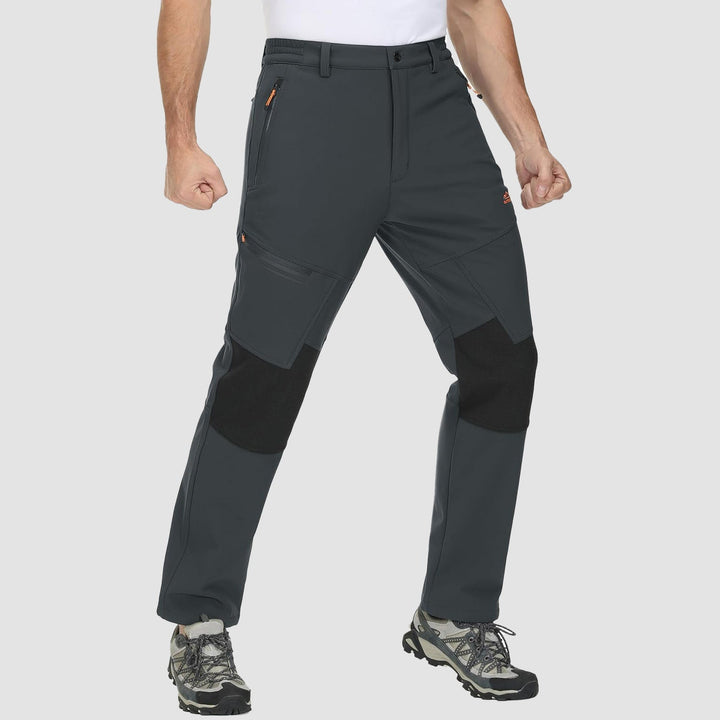 Pantaloni da sci da uomo imbottiti in pile e idrorepellenti