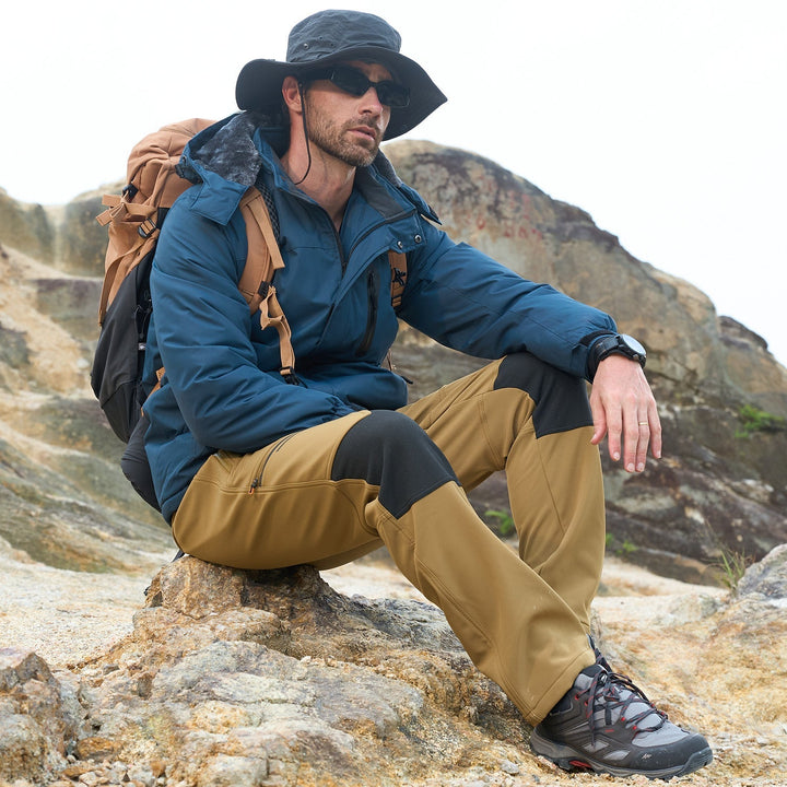 Pantaloni da sci da uomo imbottiti in pile e idrorepellenti