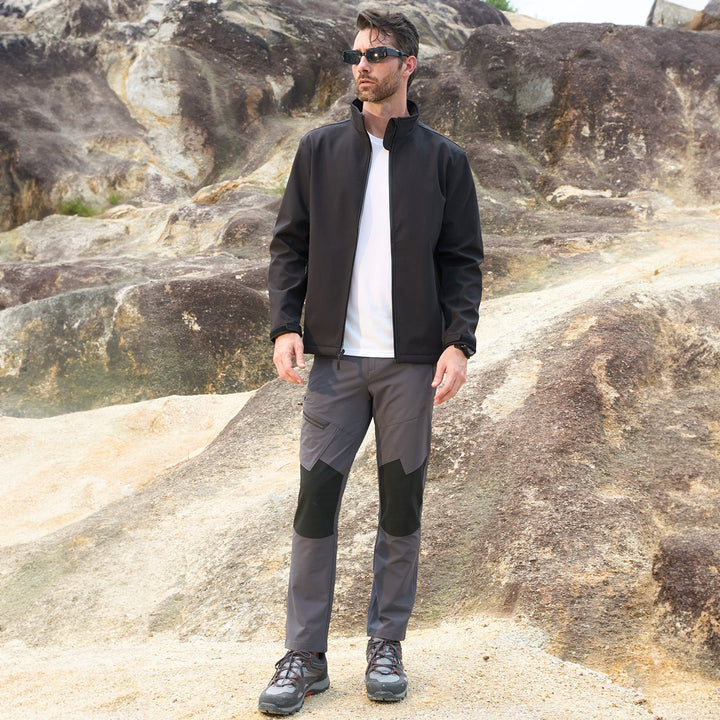 Pantalon de Randonnée Homme Déperlant Extensible Poches Zippées
