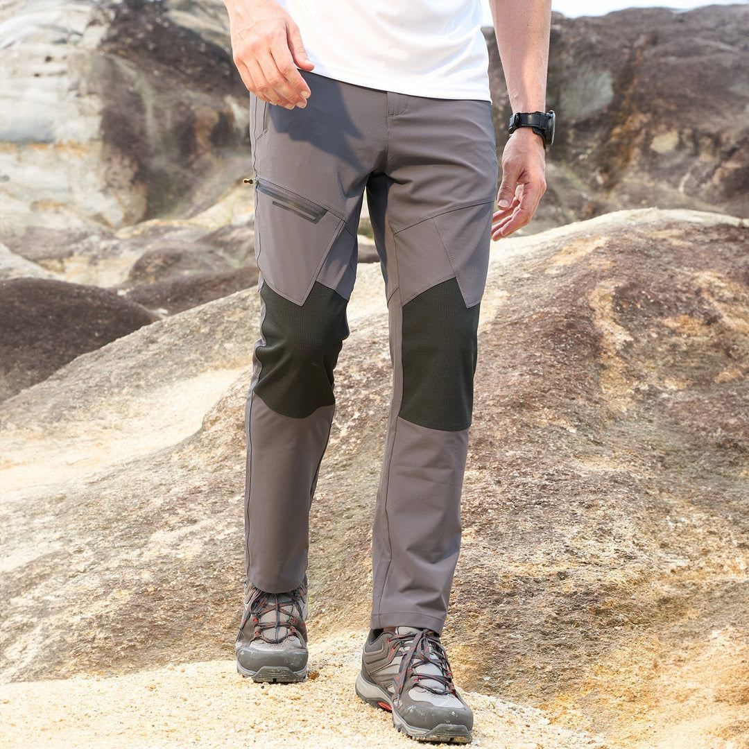 Pantalon de Randonnée Homme Déperlant Extensible Poches Zippées