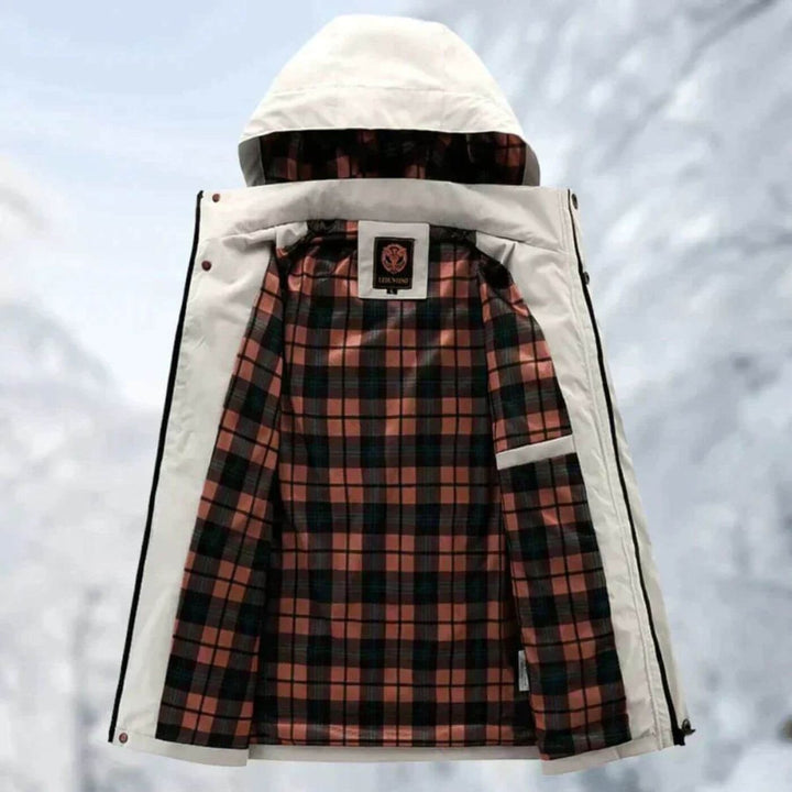 Parka Homme Imperméable À Capuche Matelassée Coupe Vent