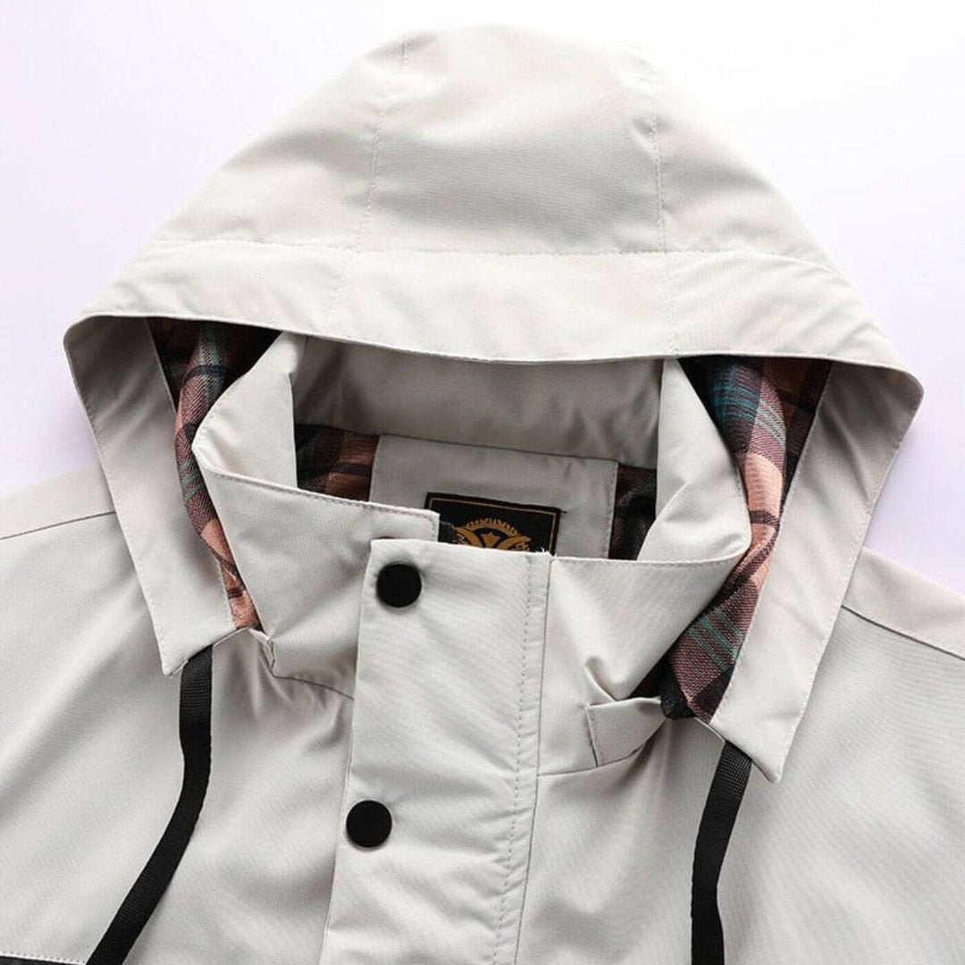 Parka Homme Imperméable À Capuche Matelassée Coupe Vent
