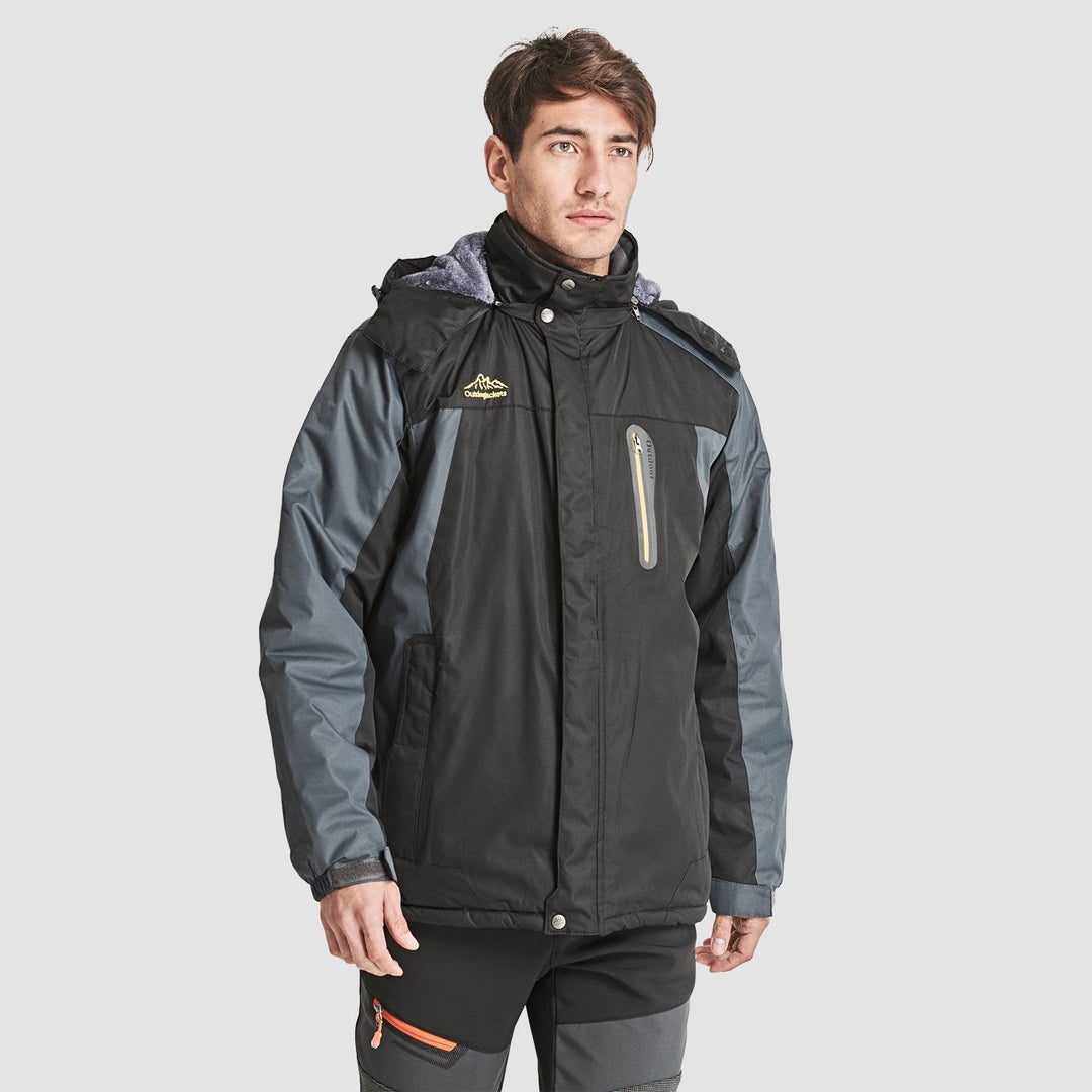 Veste de Ski Homme Doublée Polaire à Capuche