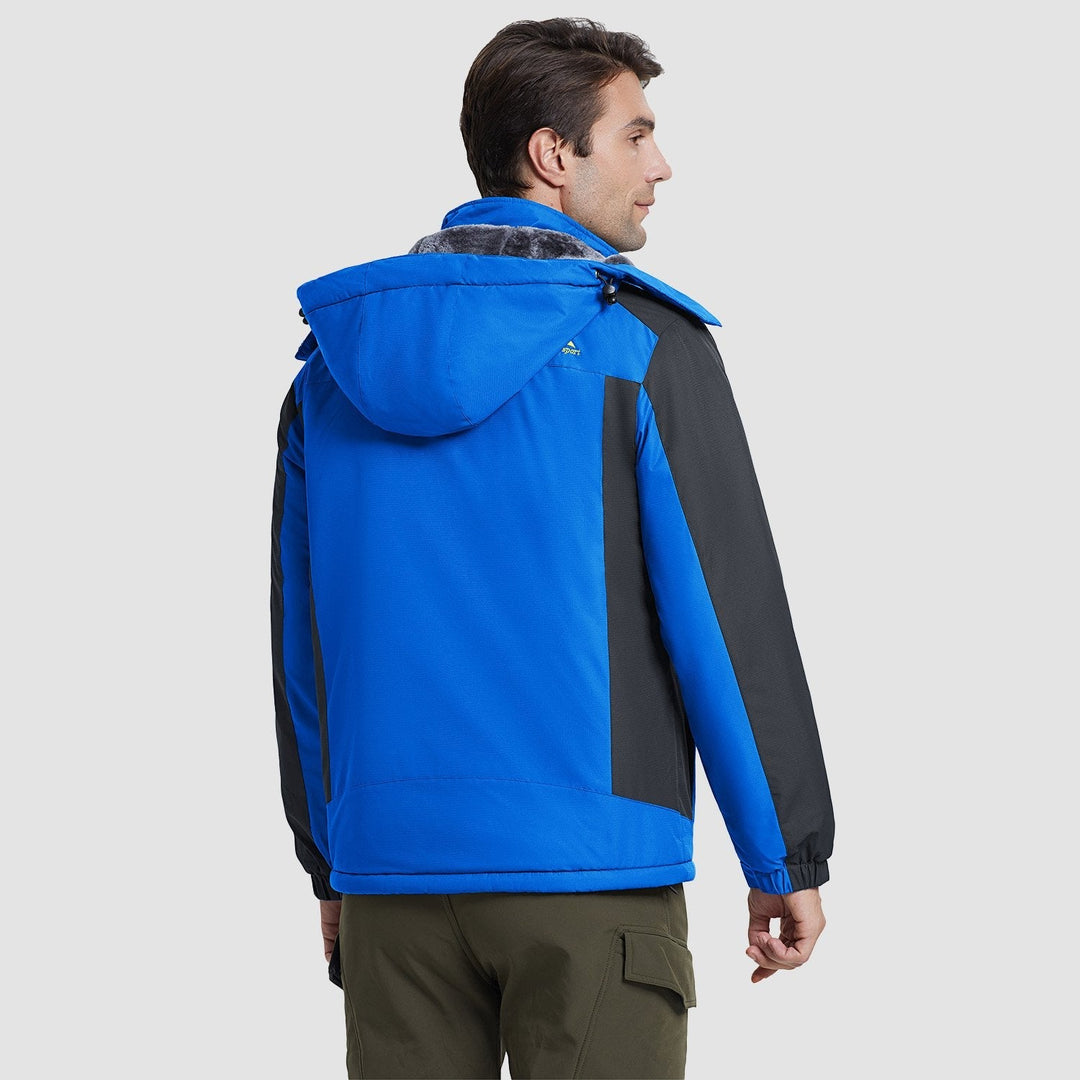 Veste de Ski Homme Doublée Polaire à Capuche