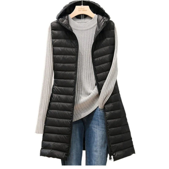 Gilet Bouffant Sans Manches Pour Femmes | Fermeture À Glissière