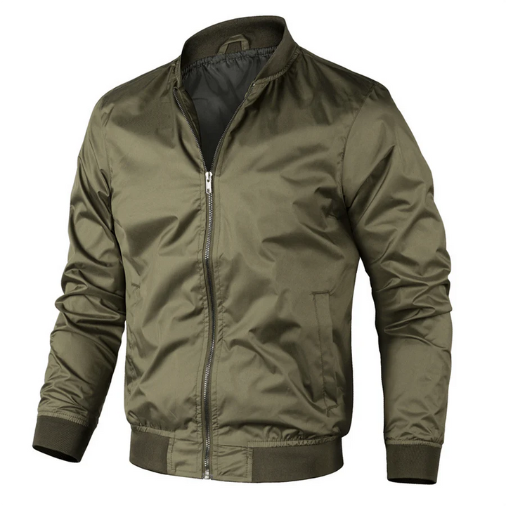Veste Bomber Décontractée À Manches Longues Pour Hommes | Fermeture Éclair