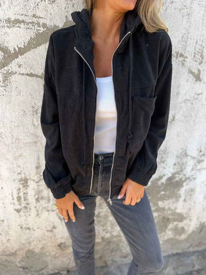Veste À Capuche Zippée Pour Femmes | Manches Longues