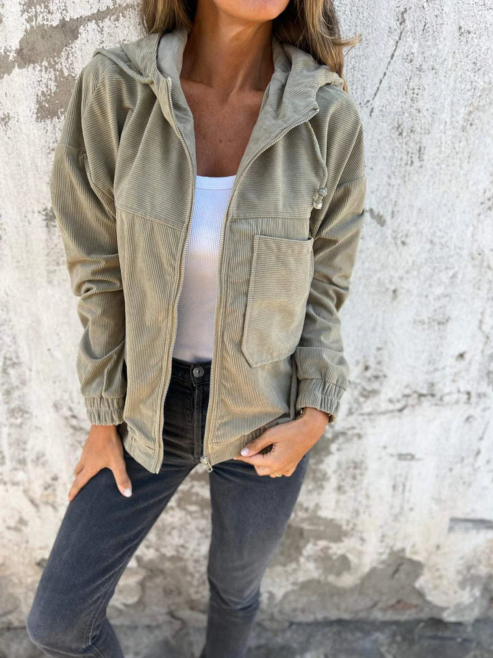 Veste À Capuche Zippée Pour Femmes | Manches Longues