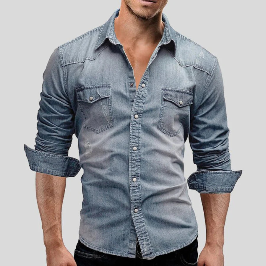 Basile | Chemise pour Homme | Manches Longues, Boutonnée & Décontractée
