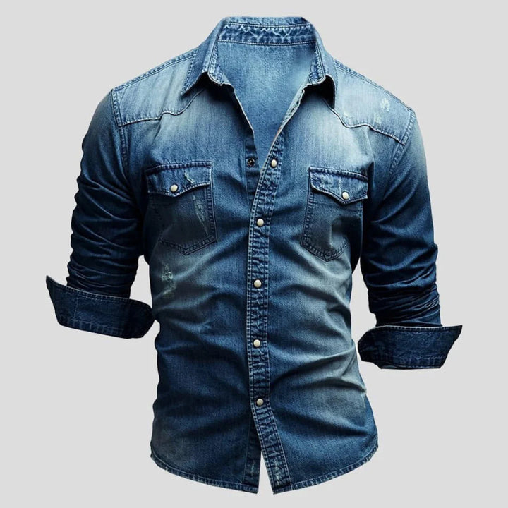 Basile | Chemise pour Homme | Manches Longues, Boutonnée & Décontractée