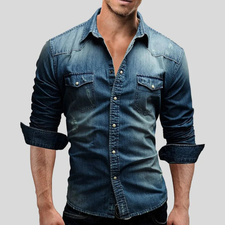 Basile | Chemise pour Homme | Manches Longues, Boutonnée & Décontractée