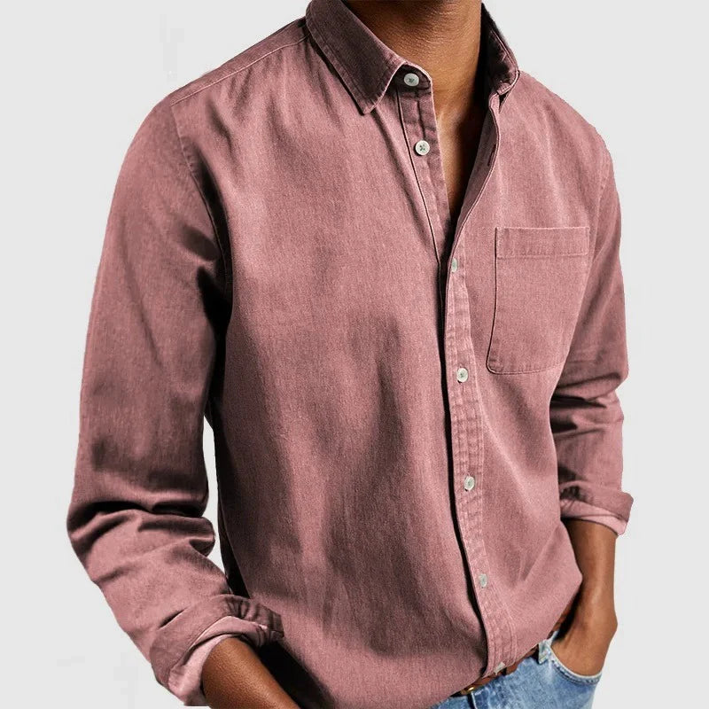 Chemise Décontractée À Boutons Pour Hommes | Manches Longues