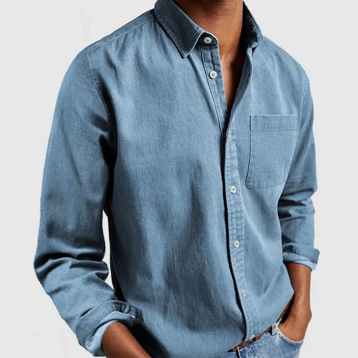 Chemise Décontractée À Boutons Pour Hommes | Manches Longues