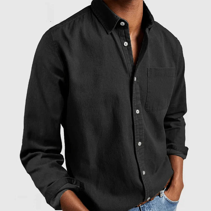 Chemise Décontractée À Boutons Pour Hommes | Manches Longues