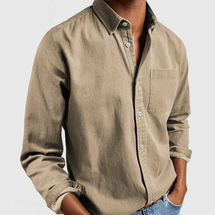 Chemise Décontractée À Boutons Pour Hommes | Manches Longues