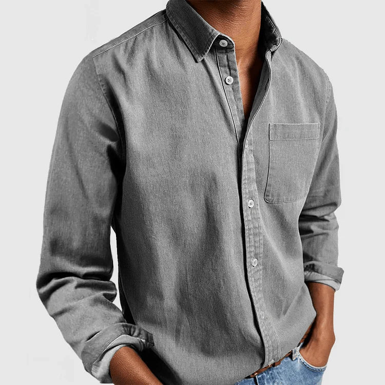 Chemise Décontractée À Boutons Pour Hommes | Manches Longues