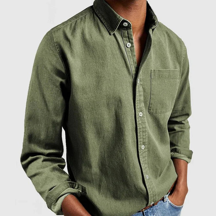 Chemise Décontractée À Boutons Pour Hommes | Manches Longues
