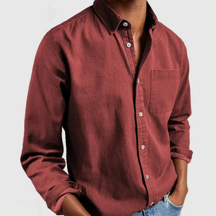 Chemise Décontractée À Boutons Pour Hommes | Manches Longues