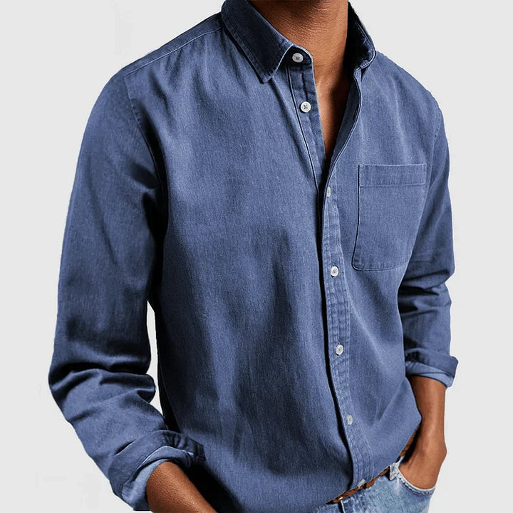 Chemise Décontractée À Boutons Pour Hommes | Manches Longues